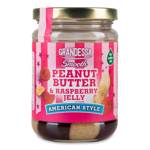 Grandessa Smooth Peanut Butter & Raspberry Jelly 340g